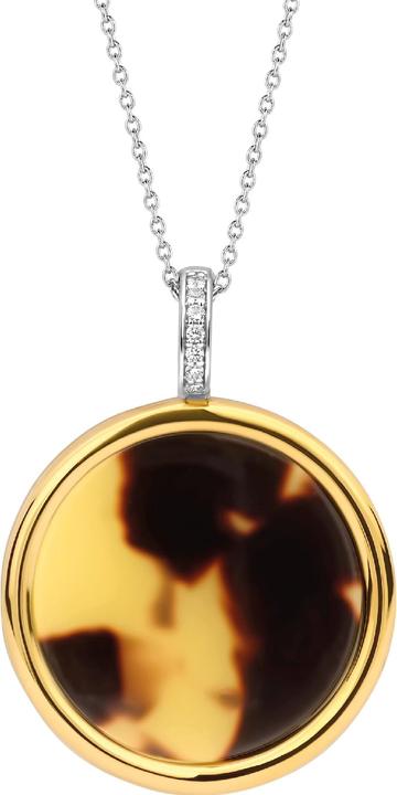 Actual product image Ti Sento Milano Necklace and pendant tortoiseshell bicolour 6795TU (925 silver, 43 cm)