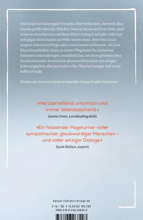 Produktbild Zoe, Grace und der Weg zurück nach Hause (Deutsch, Allan Stratton, 2020)
