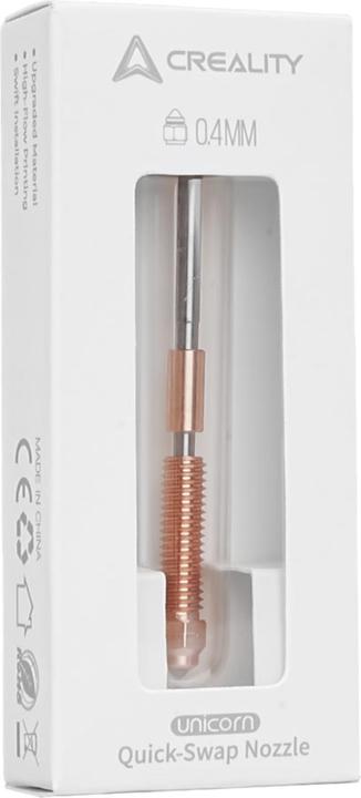Immagine prodotto Creality Ugello Unicorno da 0,4 mm Ugello a sostituzione rapida (Spazzola)