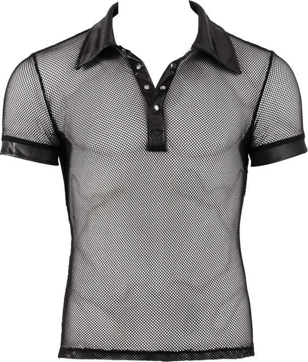 Immagine prodotto Svenjoyment Camicia a rete con look bagnato (S)