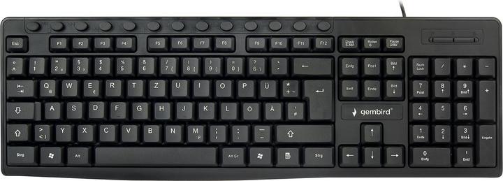 Produktbild Gembird Multimedia-Tastatur US-Layout schwarz (DE, Kabelgebunden)