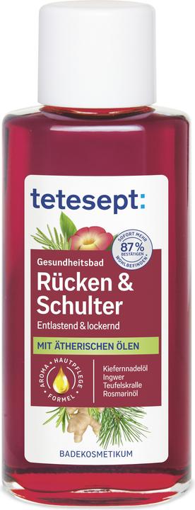 Produktbild Tetesept Gesundheitsbad Rücken & Schulter (125 ml, Badeöl)