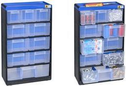 Actual product image eurokraft pro VARIOPLUS PRO small parts cabinet, HxWxD 525 x 300 x 135 mm, 10 drawers, 11 (13.50 cm, 52.50 cm)