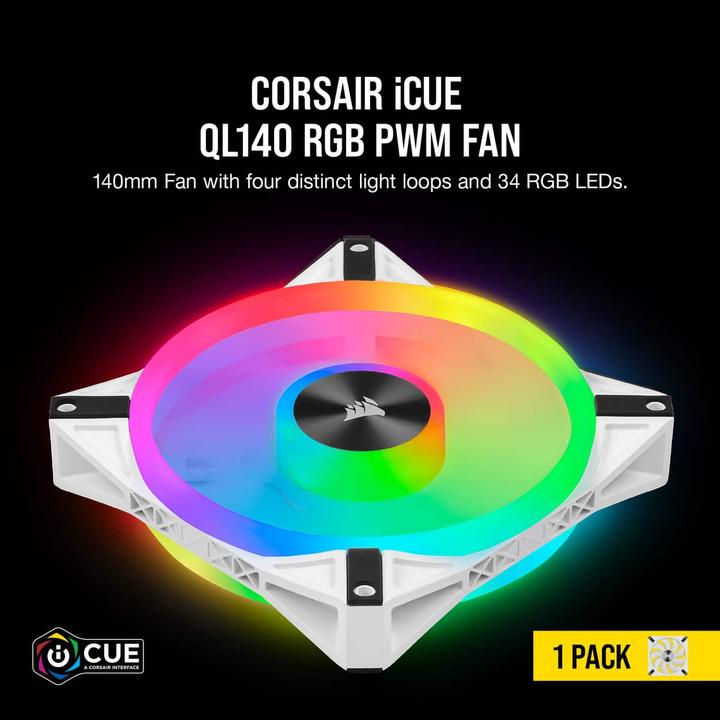 Actual product image Corsair iCUE QL140 RGB (140 mm, 1 x)
