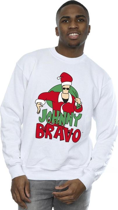 Actual product image Johnny Bravo Mens Johnny Christmas Sweatshirt (XL)