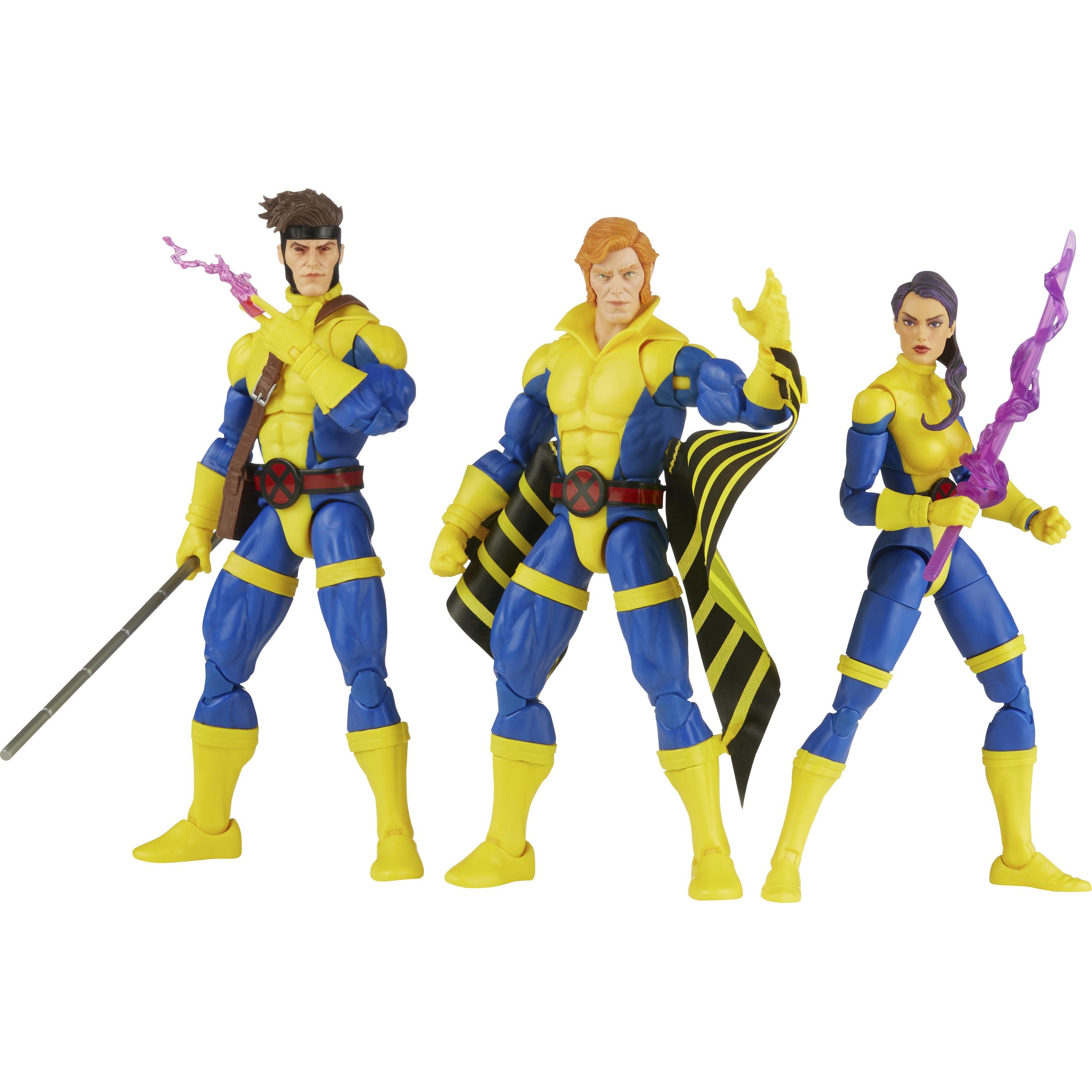 Hasbro Marvel Legends Series - Figure Da 15 Cm Di Banshee, Gambit E Psylocke