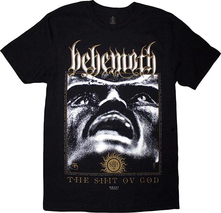 Actual product image Behemoth Unisex Adult The Shit Ov God Reign In Hell Back Print T-Shirt (XXL)