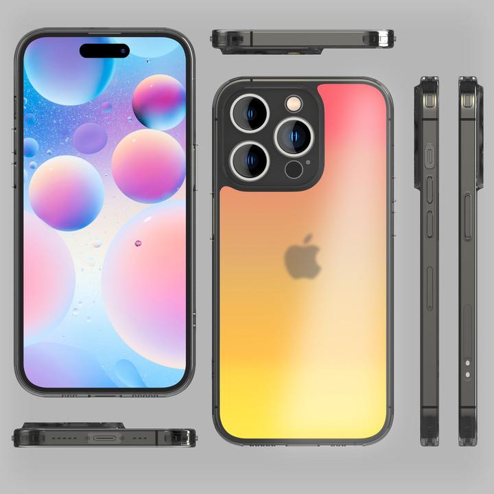 Actual product image Nalia Translucent hard cover with colour change (Apple iPhone 14 Pro Max)