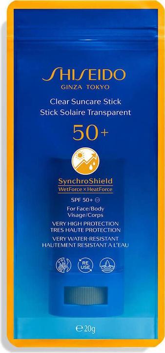 Produktbild Shiseido Clear Suncare Stick (Sonnenspray, SPF 50+, 20 g)