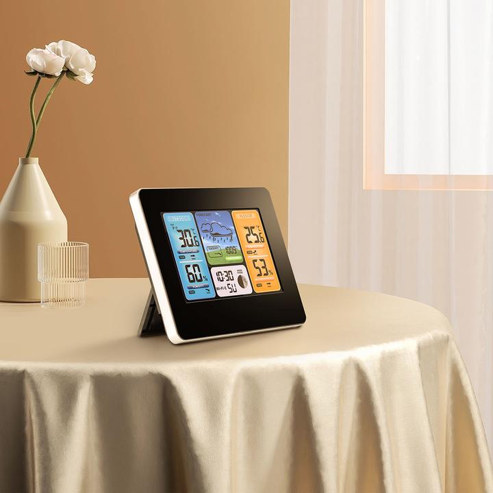 Immagine prodotto Casativo Stazione meteorologica wireless WLAN con sensore esterno, display a colori e orologio