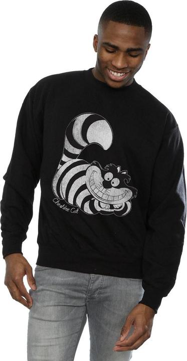 Actual product image Disney Mens Alice in Wonderland Mono Cheshire Cat Sweatshirt (S)