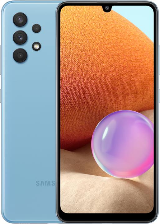 Actual product image Samsung Galaxy A32 (128 GB, Blue, 6.40", Dual SIM, 64 Mpx, 4G)