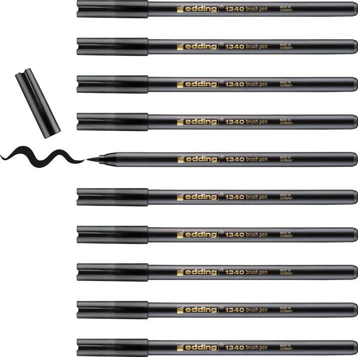 Produktbild Edding Brushpen 1340 (Schwarz, 1 x)