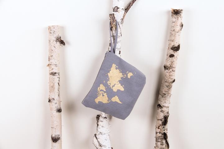 Image du produit Rayher Trousse de toilette zippée, 22 x 17 cm, Gris