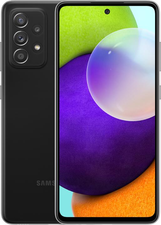 Samsung Galaxy A52 (128 Go, Noir, 6.50", Double SIM, 64 Mpx, 4G)