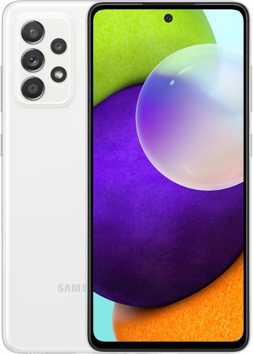 Immagine prodotto Samsung Galaxy A52 (128 GB, Bianco, 6.50", Doppia SIM, 64 Mpx, 4G)