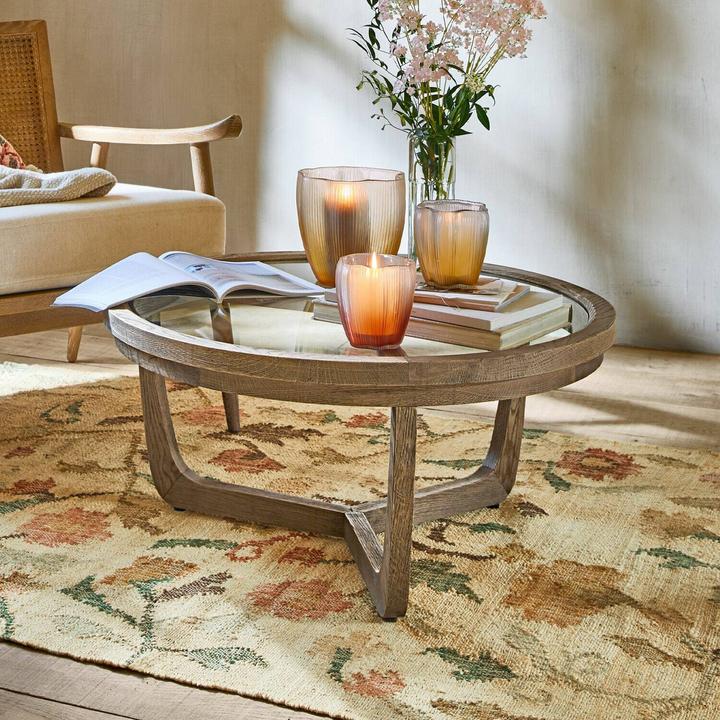 Produktbild Loberon Couchtisch Gradn Enclos braun/klar (38 x 80 cm)