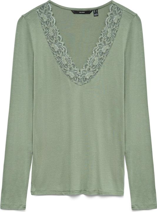 Produktbild Vero Moda Vmrosa Ls V-Neck Lace Top Ga Jrs Noos (XS)