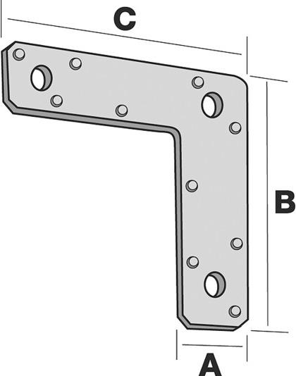 Actual product image Simpson Sst Flat angle connector