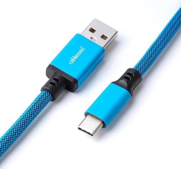 Produktbild CableMod Classic Coiled Keyboard Cable USB-C zu USB Typ A, Specturm (1.50 m, USB 2.0)