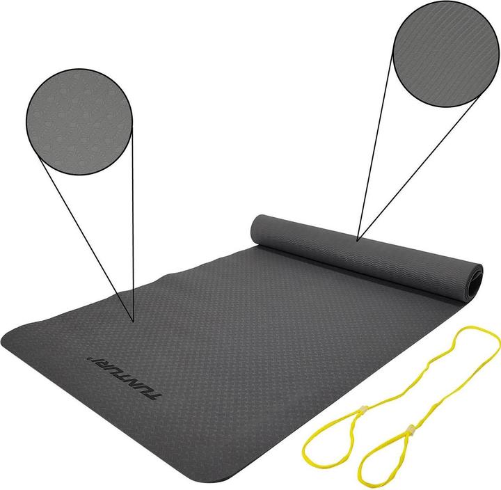 Produktbild Tunturi TPE Yogamatte Rutschfest Anthrazit 3 mm (3 mm)