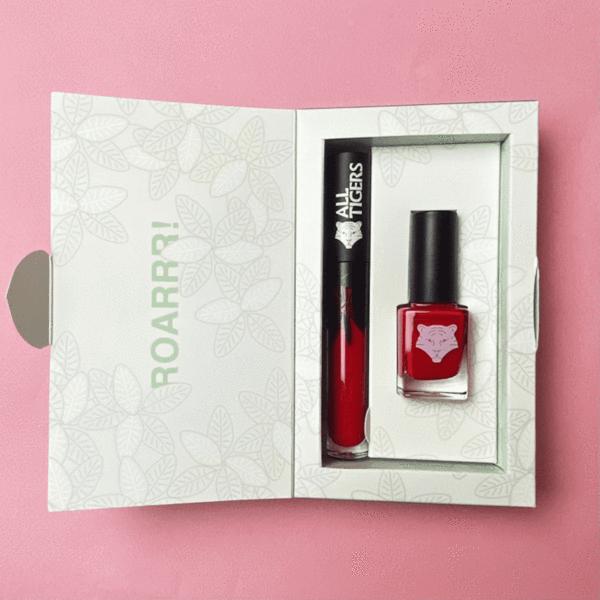 Image du produit All Tigers Coffret cadeau - DUO RED LIPSTICK 888 + NAIL LACQUER 298 Wild in Red