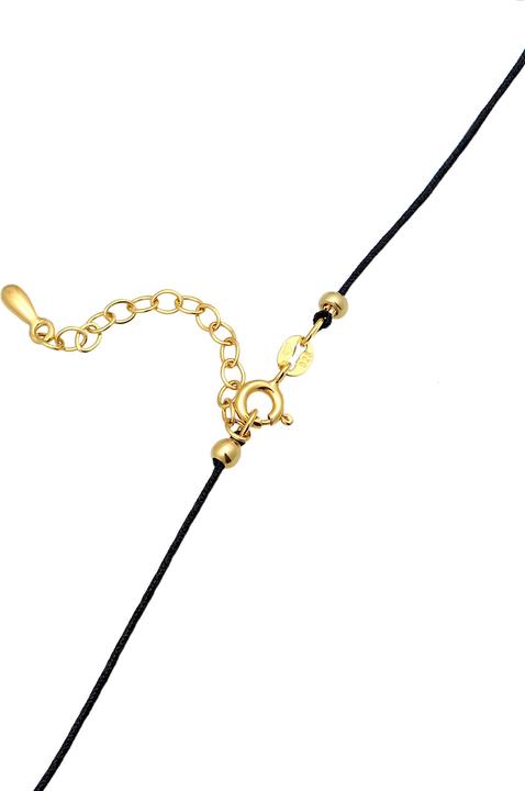 Immagine prodotto Elli Collana Choker Nylon Mezza Luna Sickle Argento 925 (Argento 925, Nessuna pietra preziosa, Nylon, 36 cm)
