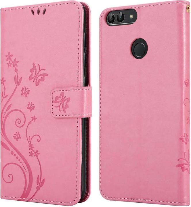 Productafbeelding Cadorabo Bloemen Boekomslag (Huawei Enjoy 7S, Huawei P Smart (2018))