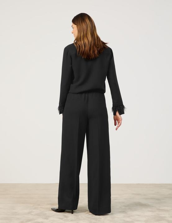 Image du produit Gerry Weber Elégant pantalon à enfiler à jambes larges pantalon tissu/combi long - 64246 (42)