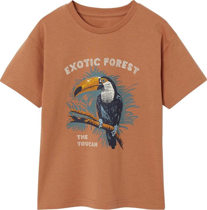 Vertbaudet Jungen T-Shirt mit Tierprint, Recycling-Baumwolle