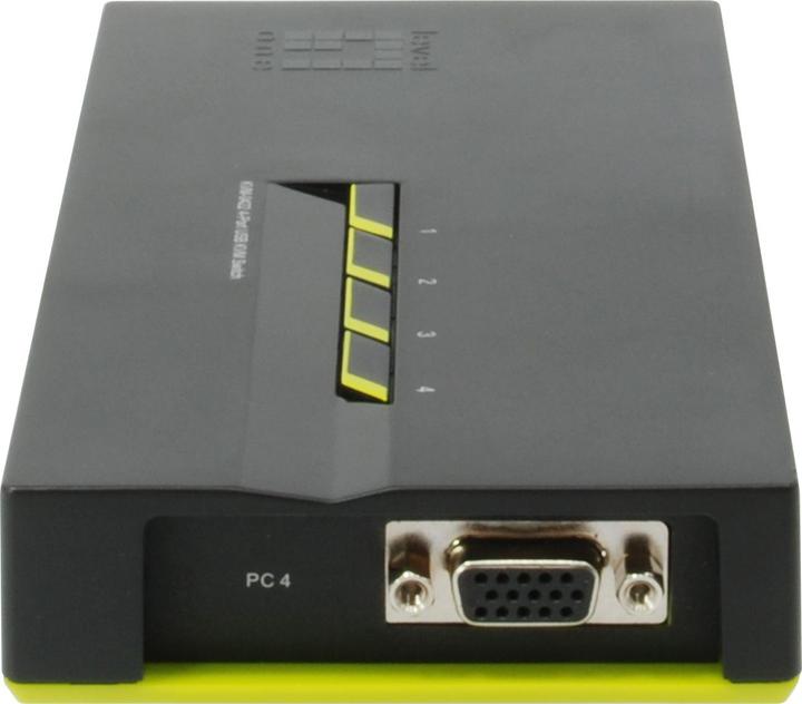 Actual product image LevelOne KVM-0422: 4Port Cable KVM Switch