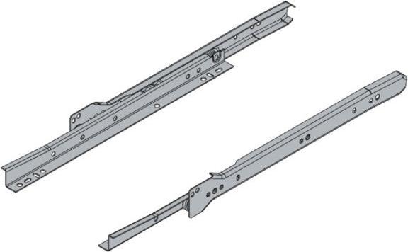 Immagine prodotto Hettich Schubladenschiene Teilauszug Rollschubführung 300 mm weiss 2 Stück