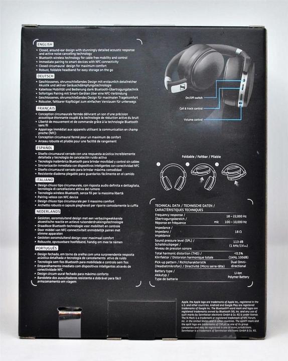 Image du produit Sennheiser HD 4.50 Btnc (ANC, 19 h, Filaire, Sans fil)