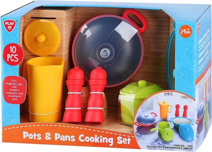 Actual product image Play and pots, cookery set, 10 pieces.