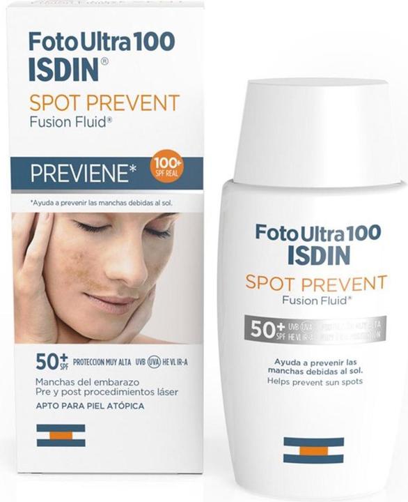 Actual product image Isdin FOTO ULTRA spot prevent SPF50+ 50 ml (Sun cream face, SPF 50+, 50 ml)