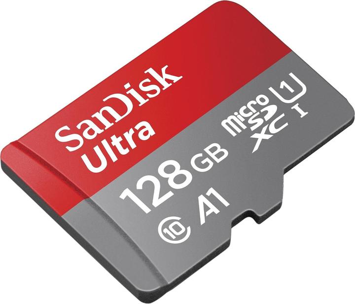 Actual product image SanDisk Ultra microSDXC /s+SD Adapter (128 GB, microSDXC, U1, UHS-I)