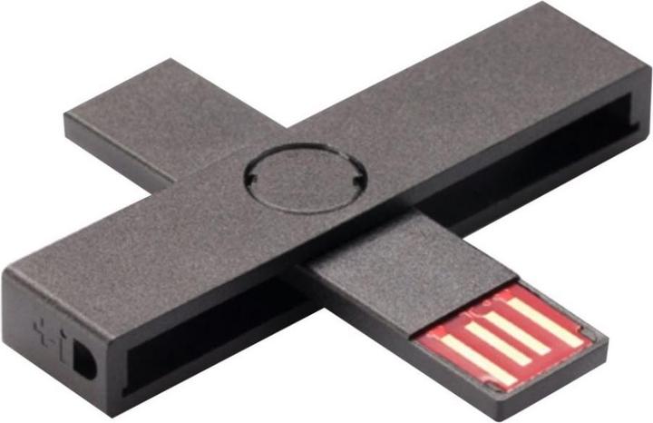 Produktbild Pluss ID smart card reader black (USB 2.0)