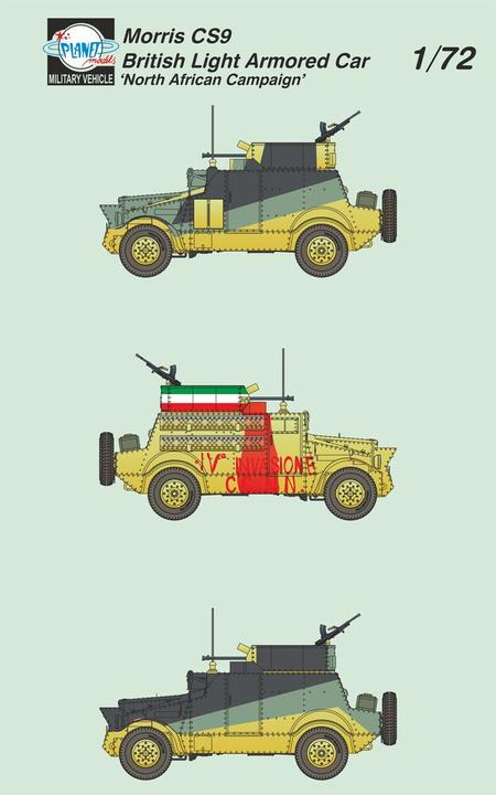 Image du produit Planet Models Morris CS9 British Light Armored Car 'North African Campaign'1/72