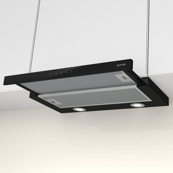 Actual product image Gorenje TH64E4BG Extractor hood Semi built-in (pullout) ³/h C (Flat-screen hood)