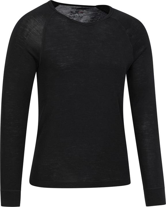 Actual product image Mountain Warehouse Mens Merino Wool V Neck Base Layer Top (XXS)