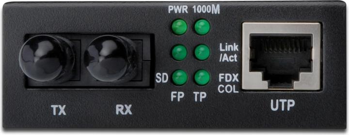 Produktbild Digitus Gigabit Medienkonverter 10/100/1000Base-T zu 1000Base-SX Inkl Netzteil ST Buchse