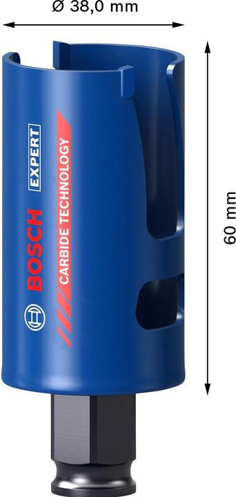 Immagine prodotto Bosch Professional Zubehör Sega a tazza EXPERT per materiali da costruzione, 38 x 60 mm (38 mm)