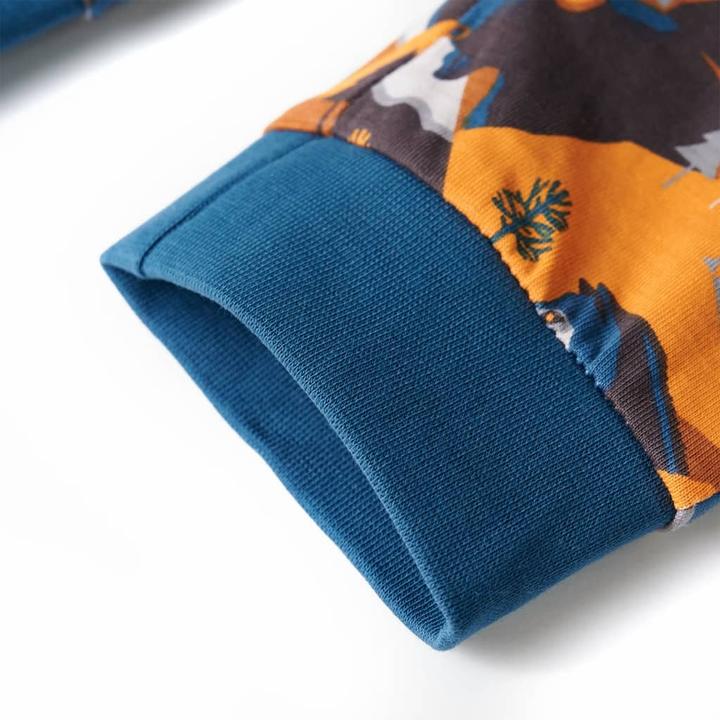 Produktbild VidaXL Kinderpyjama mit Langen Ärmeln Cognac 116,Material: 100 (116)