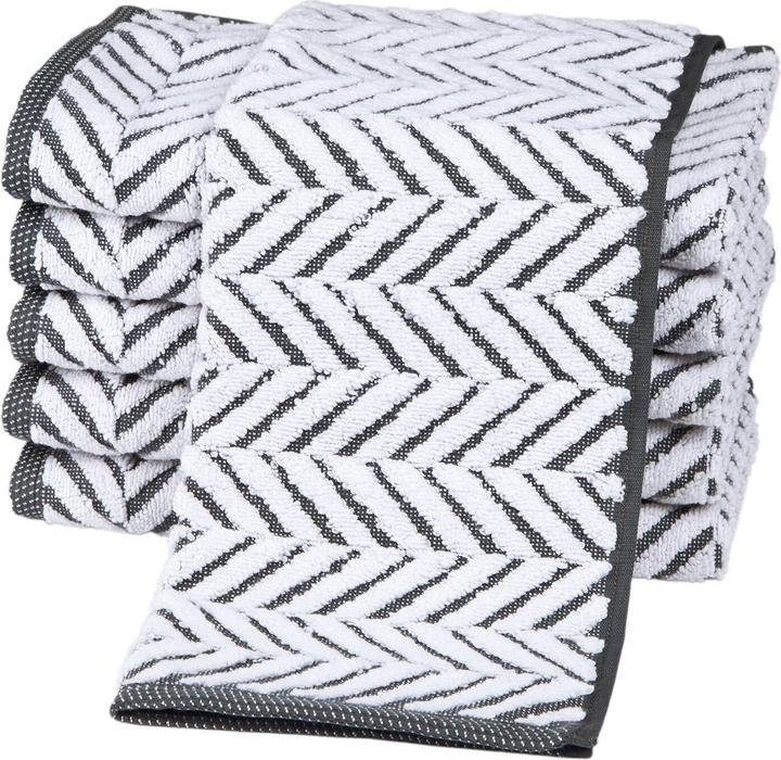 Actual product image Ross Uni towels Sensual Skin 9002 Plait pattern with coloured base chain (70 x 140 cm, 30 x 50 cm, 50 x 100 cm)