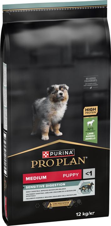 Produktbild Pro Plan Dog Medium Puppy OPTI DIGEST Lamm (Junior, 1 Stk., 12000 g)
