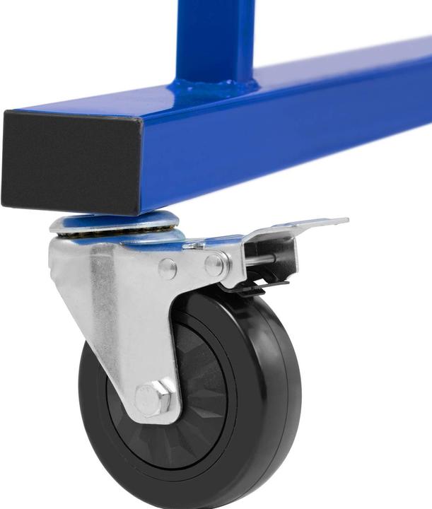 Immagine prodotto MSW Cavalletto carrozzeria auto telescopico - Ruote con freni (60 cm, 86 cm)