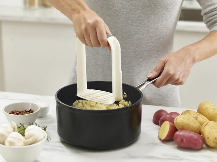 Actual product image Joseph Joseph Easy-Mash Ergonomic Potato Masher - White