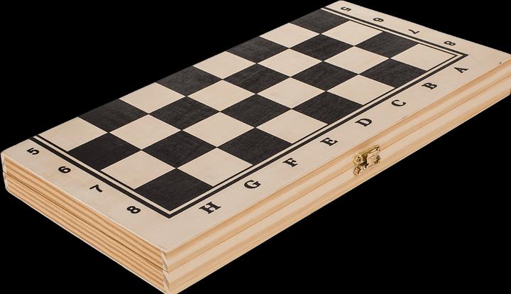 Actual product image Out of the blue ootb - Wooden board game, chess, approx. 34 x 34 cm