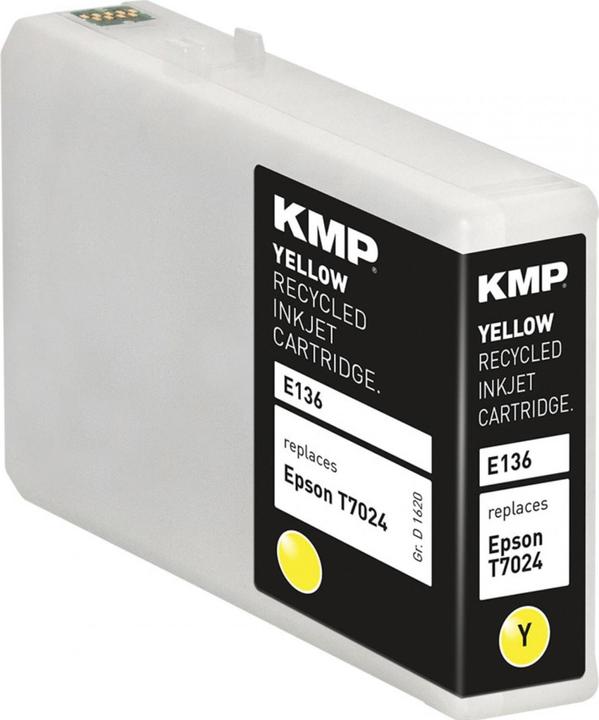 Immagine prodotto KMP E136 Cartuccia d'inchiostro giallo compatibile con Epson T7024 (Y)