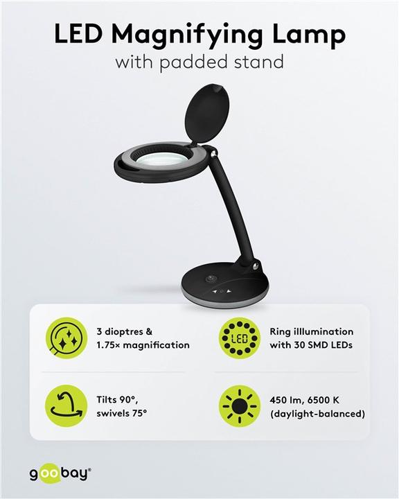 Produktbild Goobay LED-Stand-Lupenleuchte